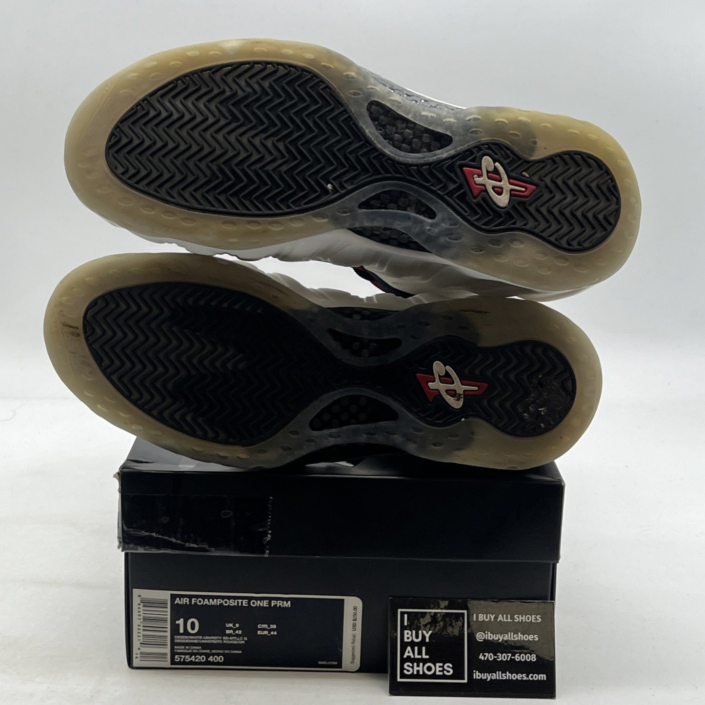 Size 10 - Nike Air Foamposite One PRM Olympic (575420-400)