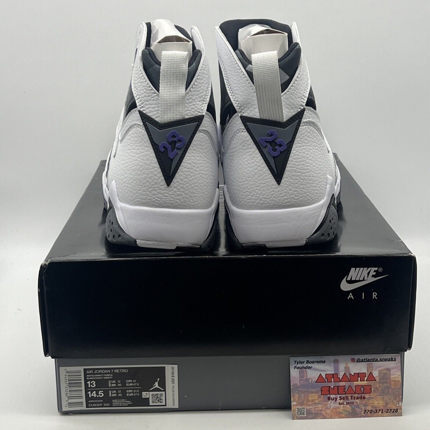 Size 13 - Air Jordan 7 Retro 2021 Flint White Leather Suede (CU9307-100)