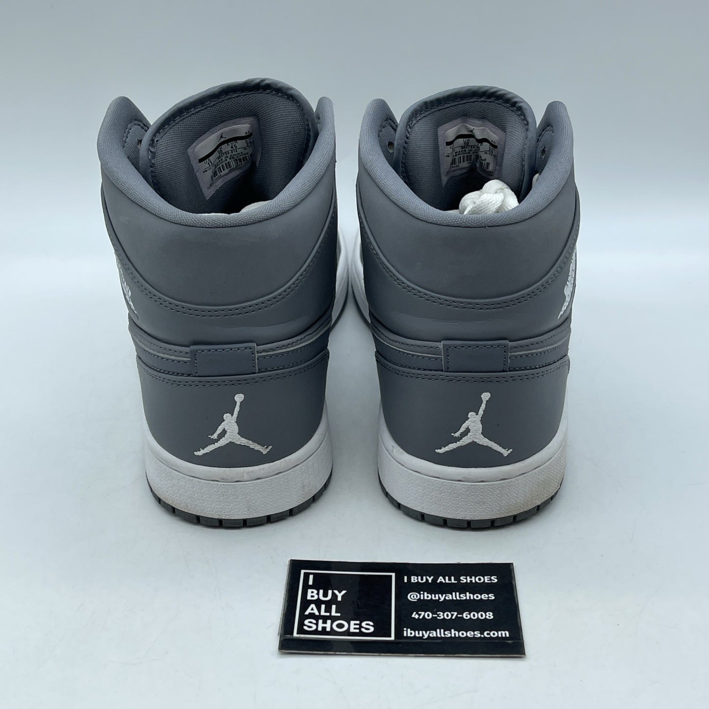 Size 11 - Air Jordan 1 Retro Mid Cool Grey Suede Leather (554724-014)