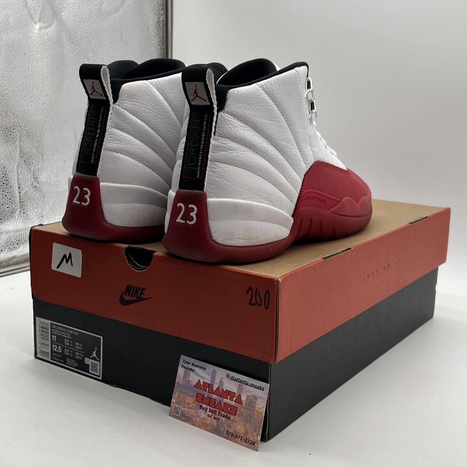 Size 11 - Jordan 12 Retro 2023 Mid Cherry Leather Black (CT8013-116)