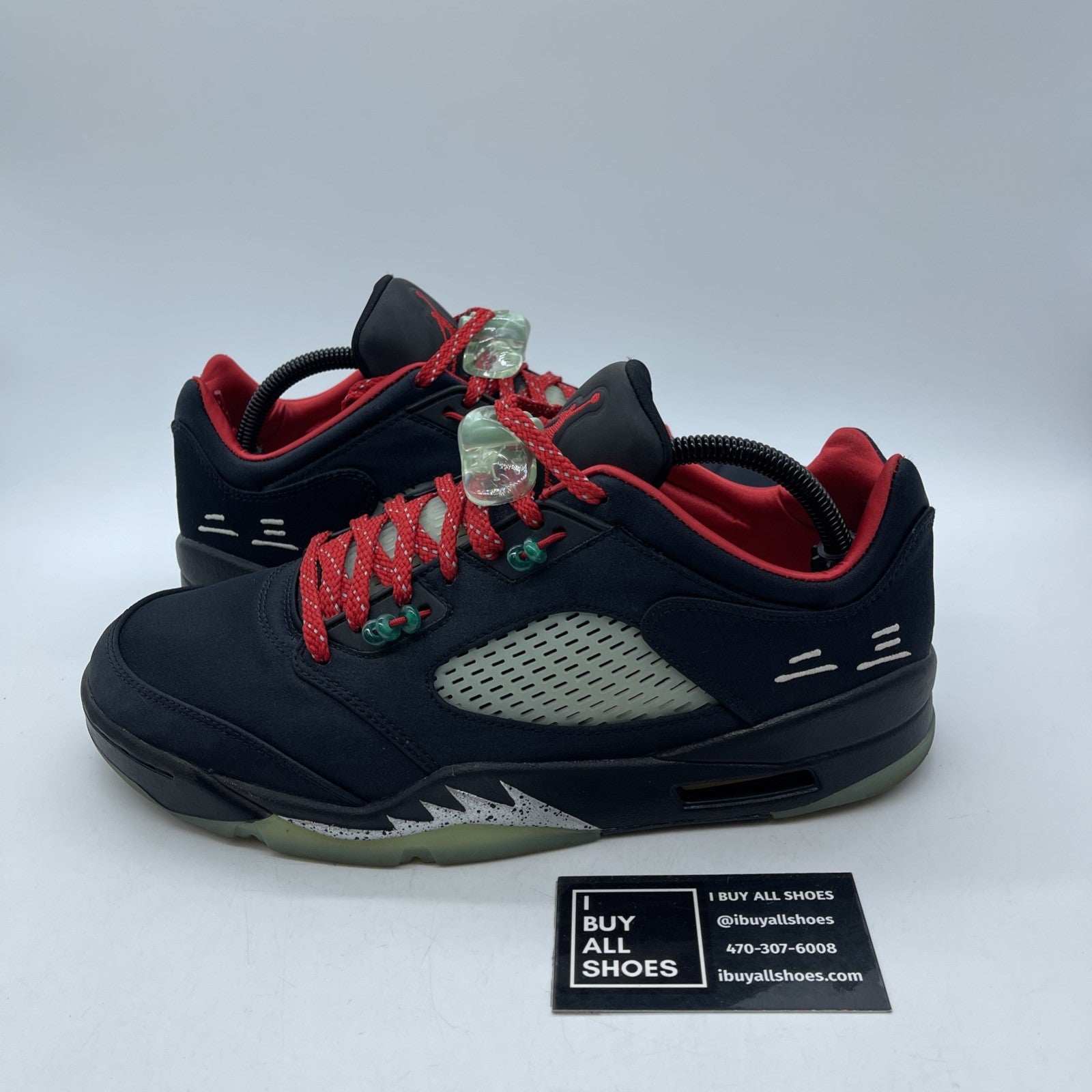 Size 9.5 - Jordan 5 Low x Clot Anthracite Black White Suede (DM4640-036)