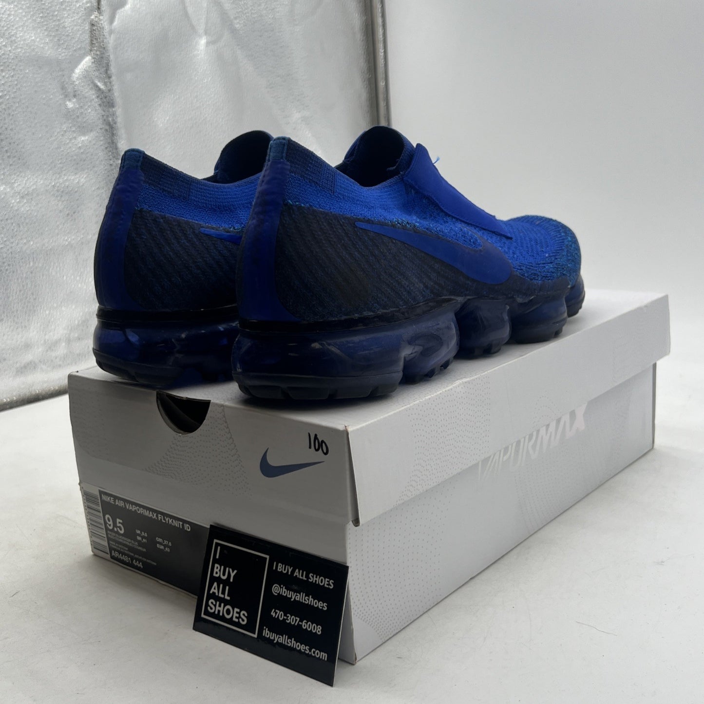 Size 9.5 - Nike Air VaporMax iD Racer Blue (AR4481-444)