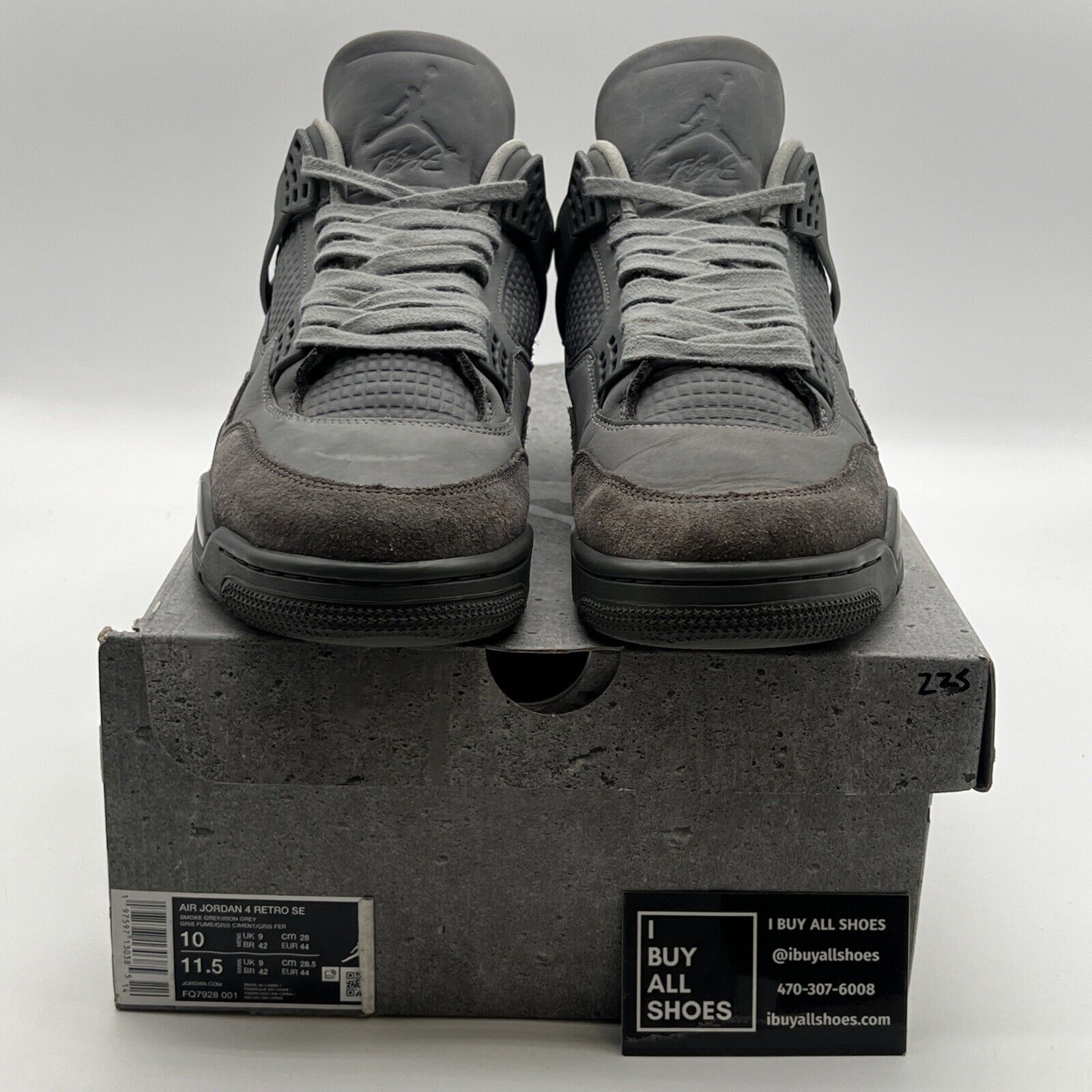 Size 10 - Air Jordan 4 Retro 2024 Paris Olympics Wet Cement (FQ7928-001)