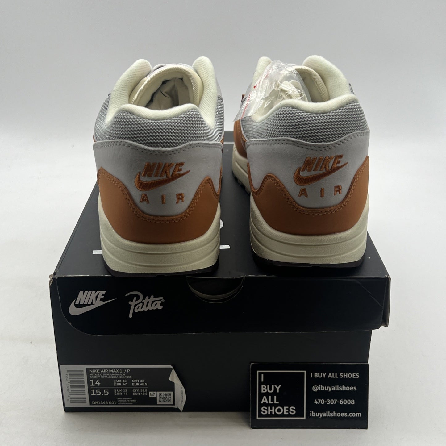Size 14 - Nike Air Max 1 Patta Waves Monarch (DH1348-001)