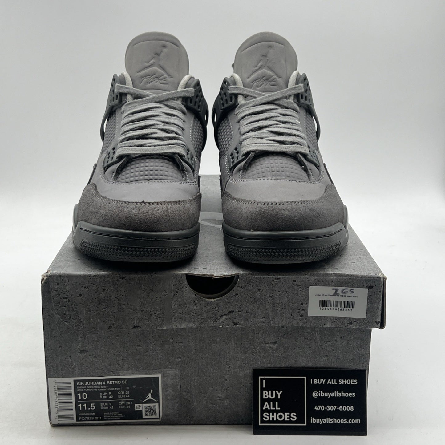 Size 10 - Air Jordan 4 Retro SE Wet Cement (FQ7928-001)