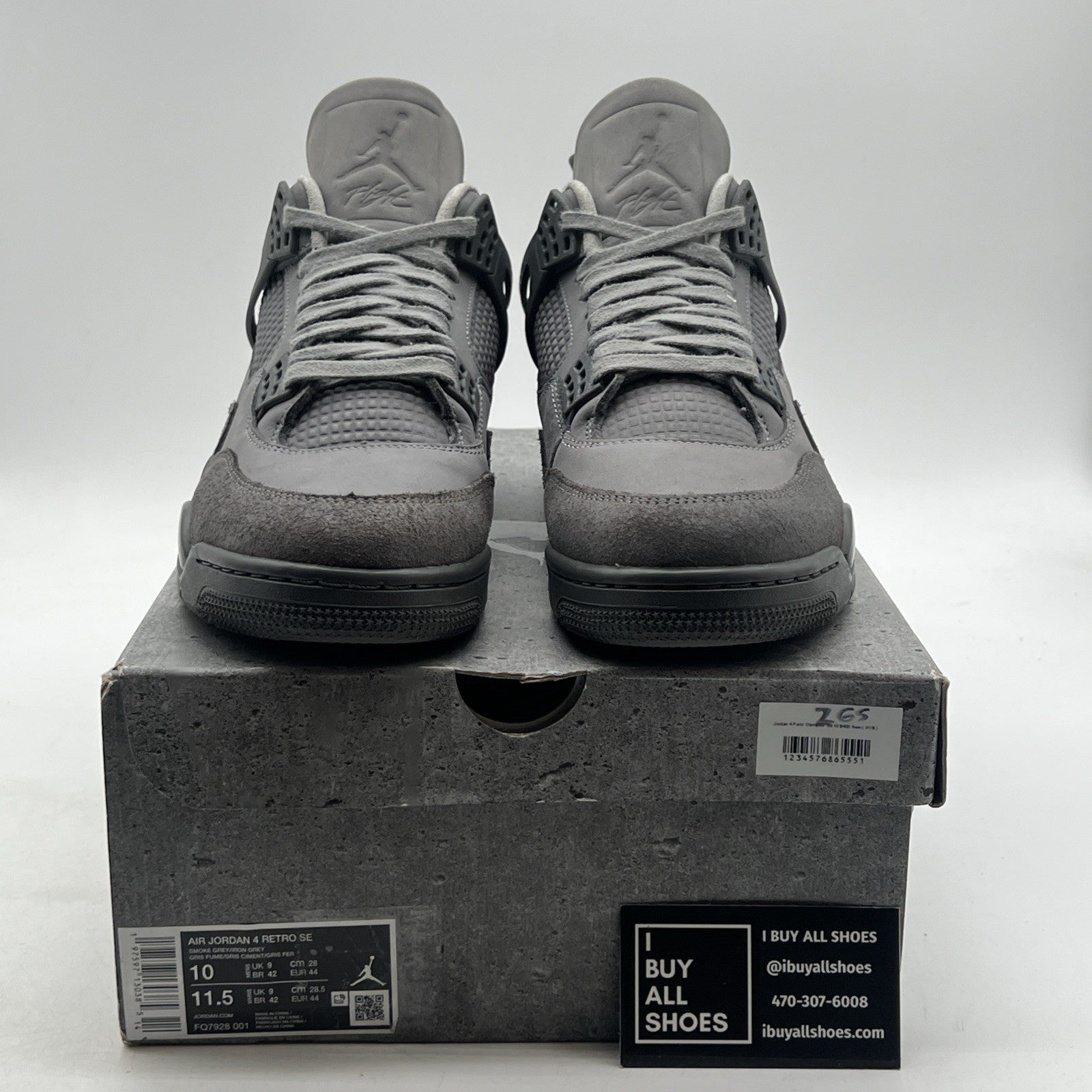 Size 10 - Air Jordan 4 Retro SE Wet Cement (FQ7928-001)