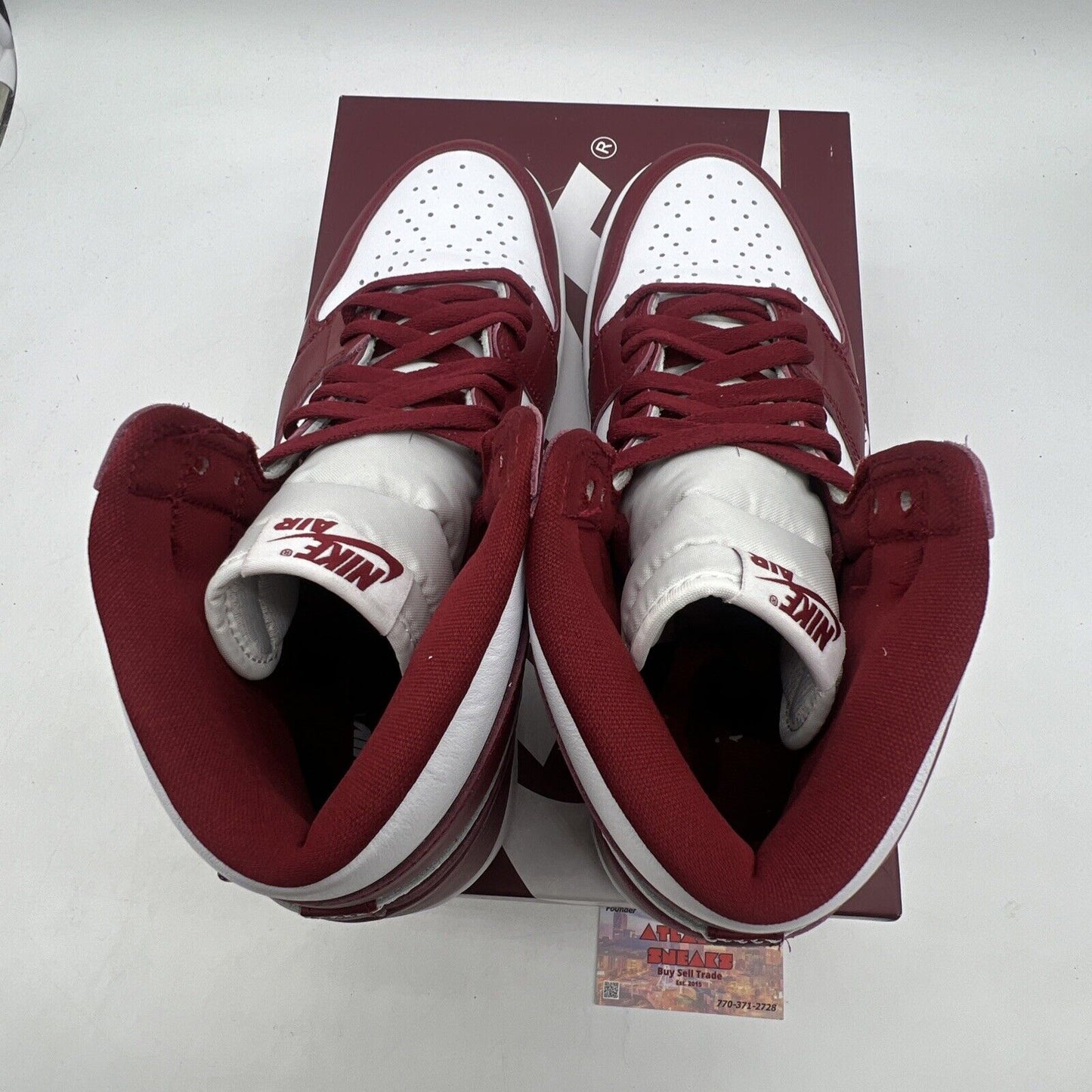 Size 10.5 - Air Jordan 1 Retro OG High Artisanal Red White Leather (DZ5485-160)