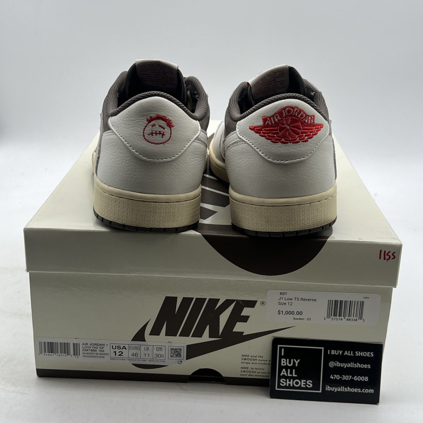 Size 12 - Air Jordan 1 Low OG x Travis Scott Reverse Mocha (DM7866-162)