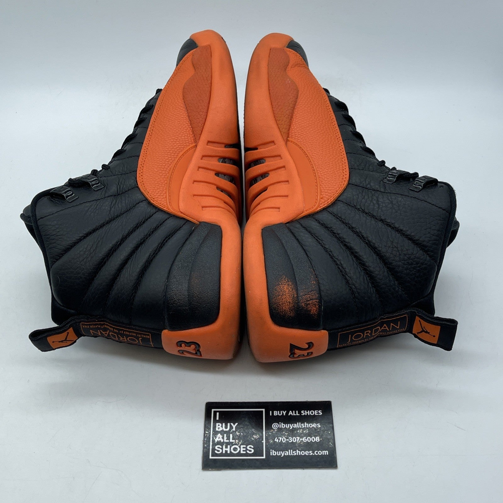 Size 11W - Air Jordan 12 Retro Brilliant Orange Black Leather (FD9101-081)