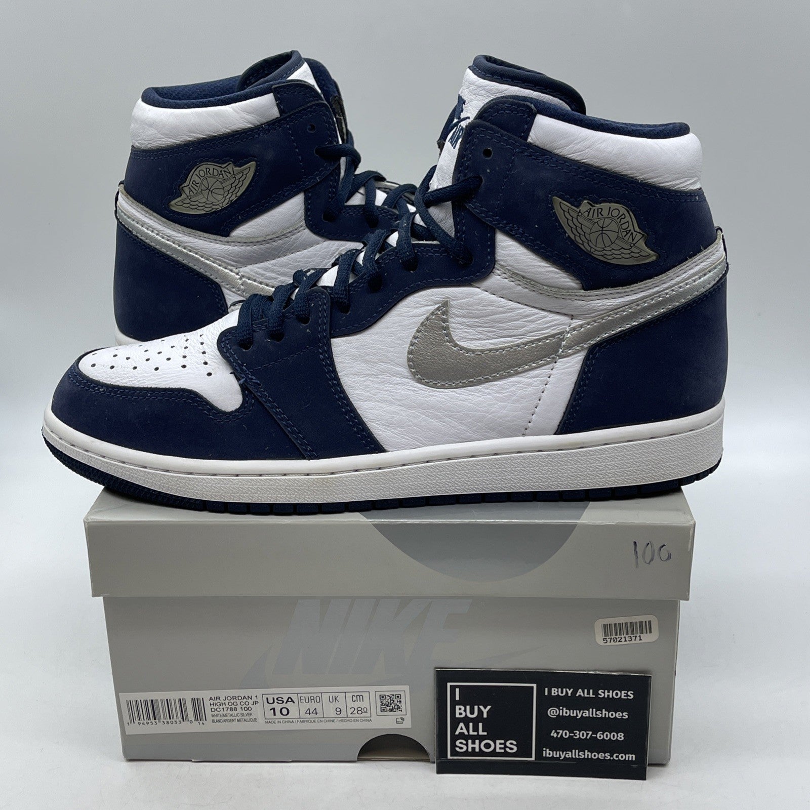 Size 10 - Air Jordan 1 Retro High CO.JP Midnight Navy (DC1788-100)
