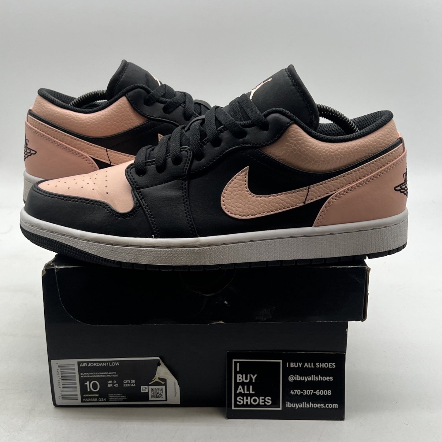 Size 10 - Air Jordan 1 Low Crimson Tint (553558-034)