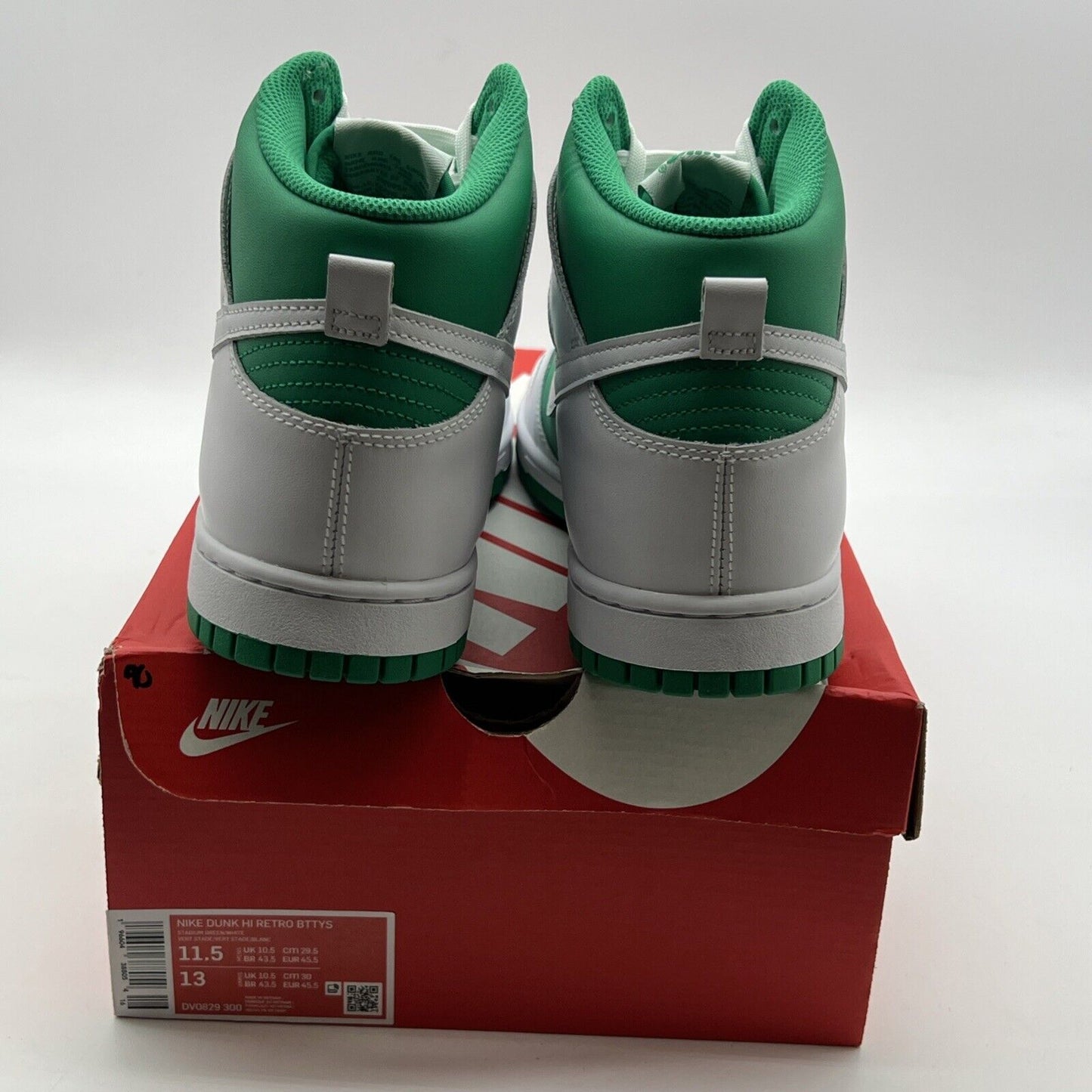 Size 11.5 - Nike Dunk High White Stadium Green (DV0829-300)