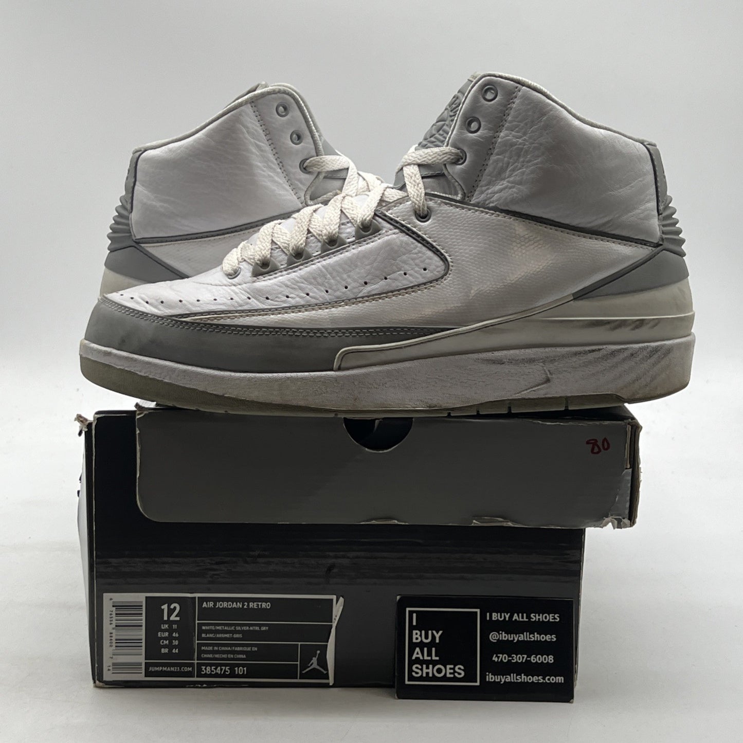 Size 12 - Air Jordan 2 Retro 25th Anniversary (385475-101)