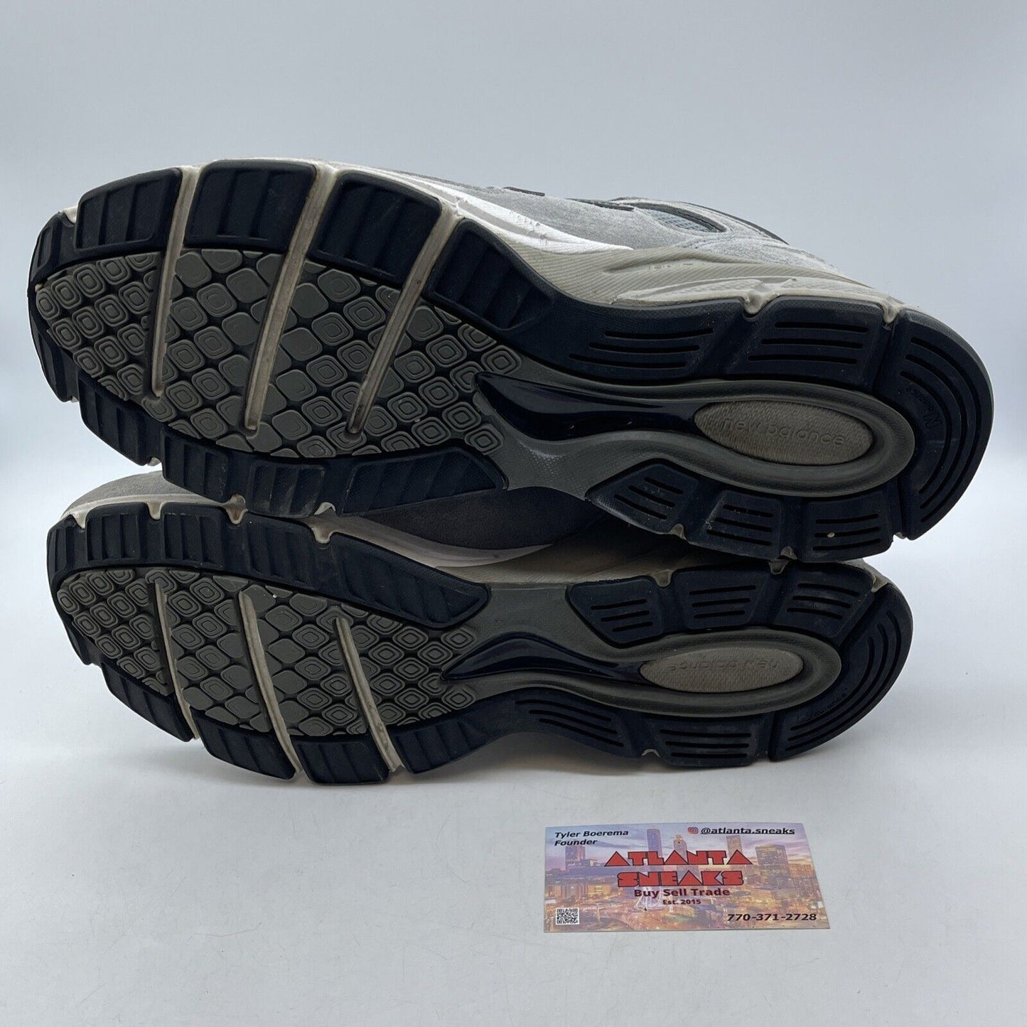 Size 12W - New Balance 990v4 Made in USA Grey Silver Red Suede (W990GL4)