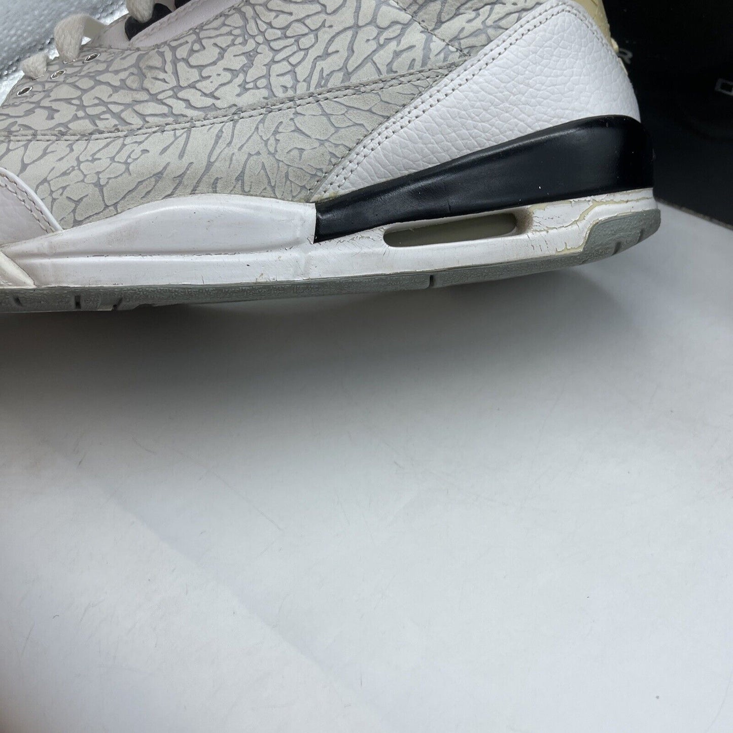 Size 10.5 - Air Jordan 3 Retro Flip White Black Grey Suede Leather (315767-101)