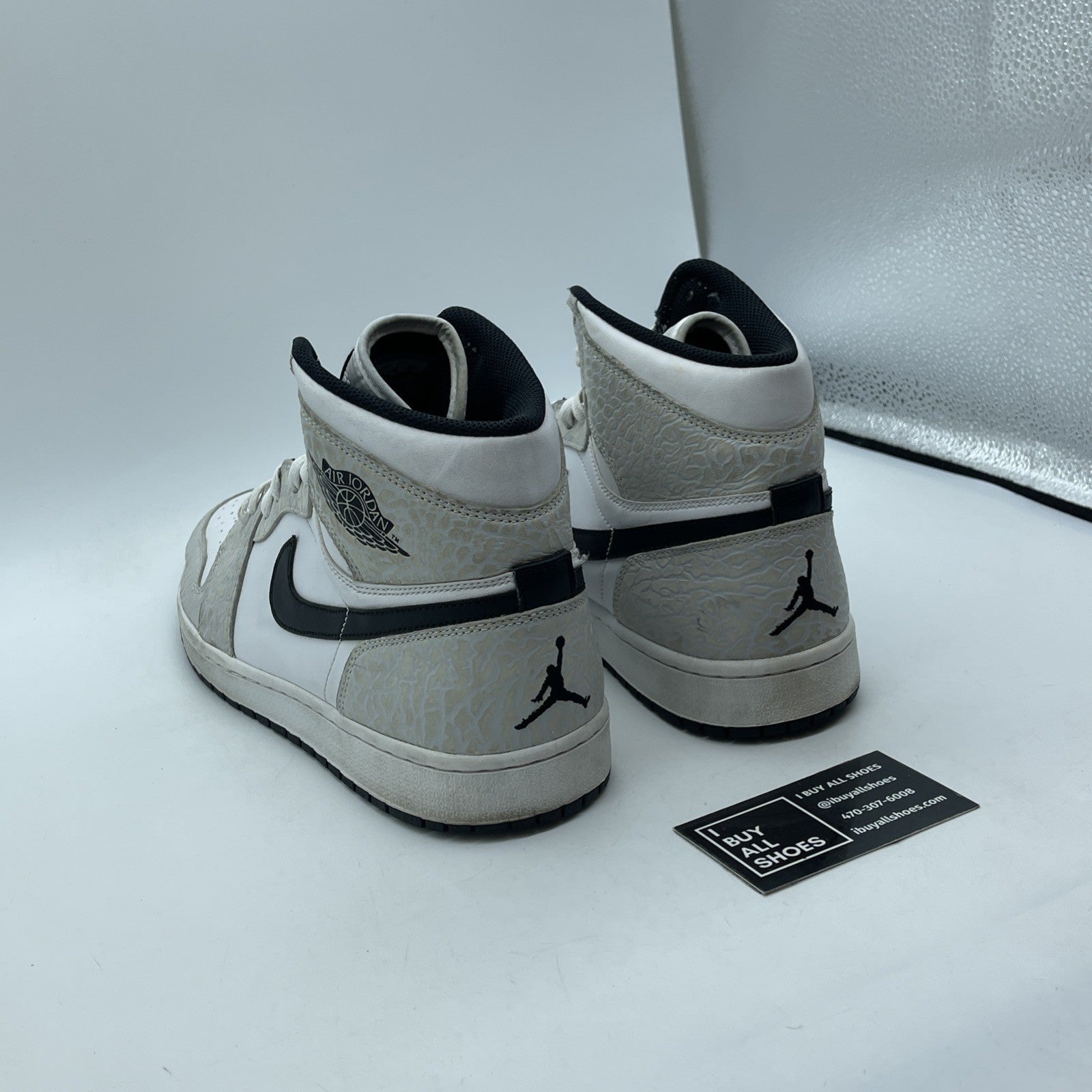 Size 11.5 - Air Jordan 1 Retro High White Elephant Grey White (839115-106)
