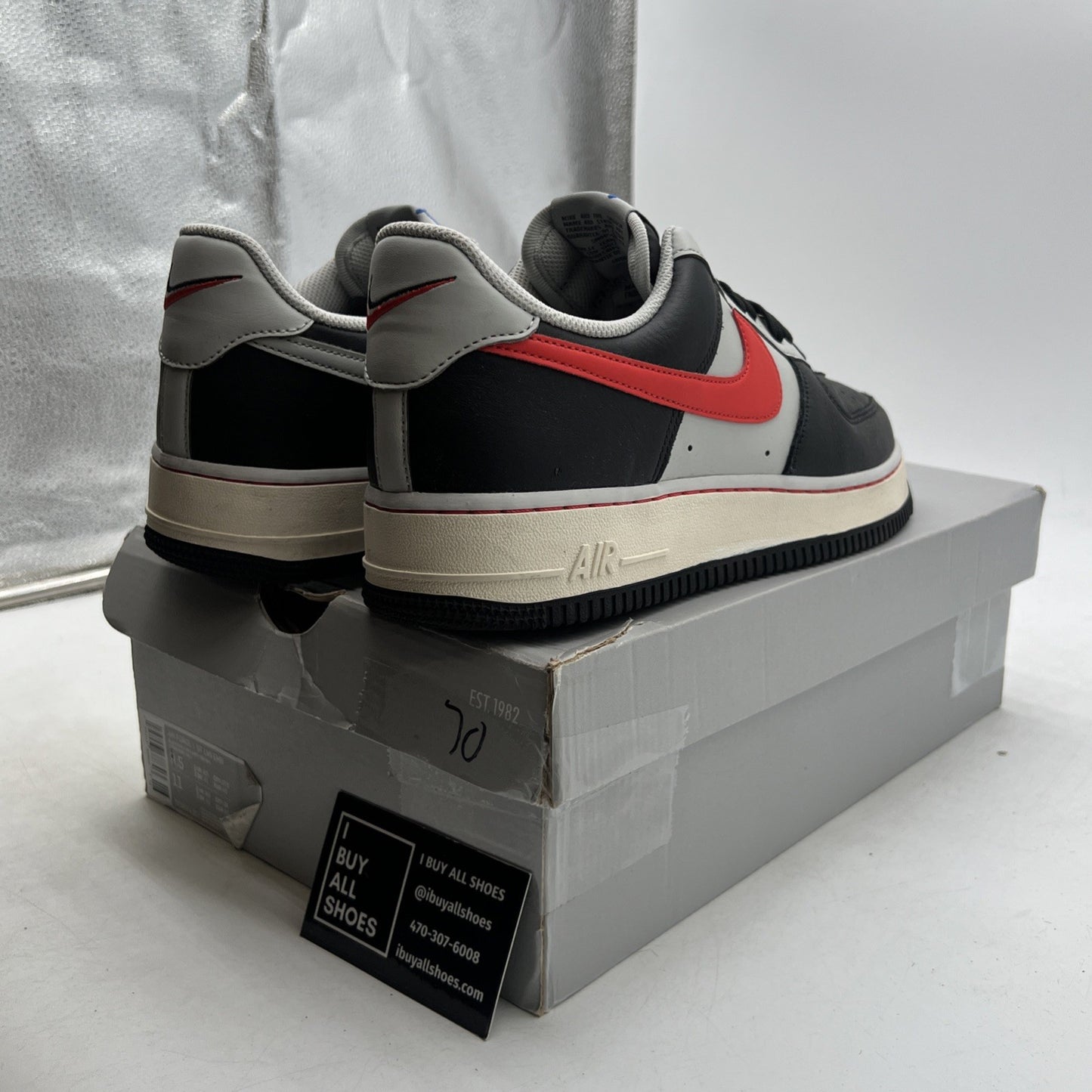 Size 9.5 - Nike Air Force 1 '07 LV8 x NBA Shoes Athletic Sneakers (DC8874-001)