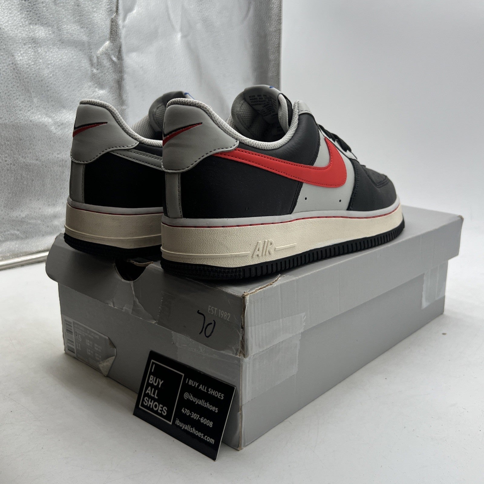 Size 9.5 - Nike Air Force 1 '07 LV8 x NBA Shoes Athletic Sneakers (DC8874-001)