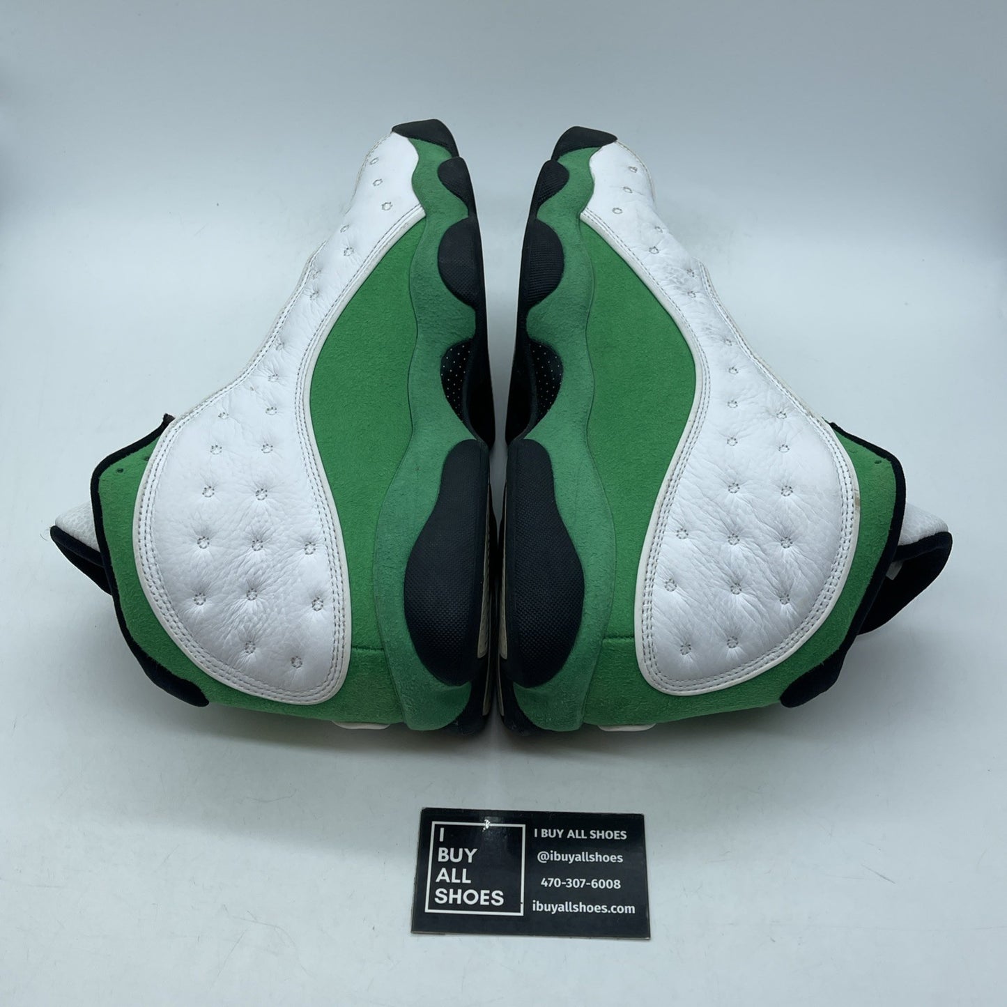 Size 11 - Jordan 13 Retro Lucky Green 2020 White Suede Leather (DB6537-113)