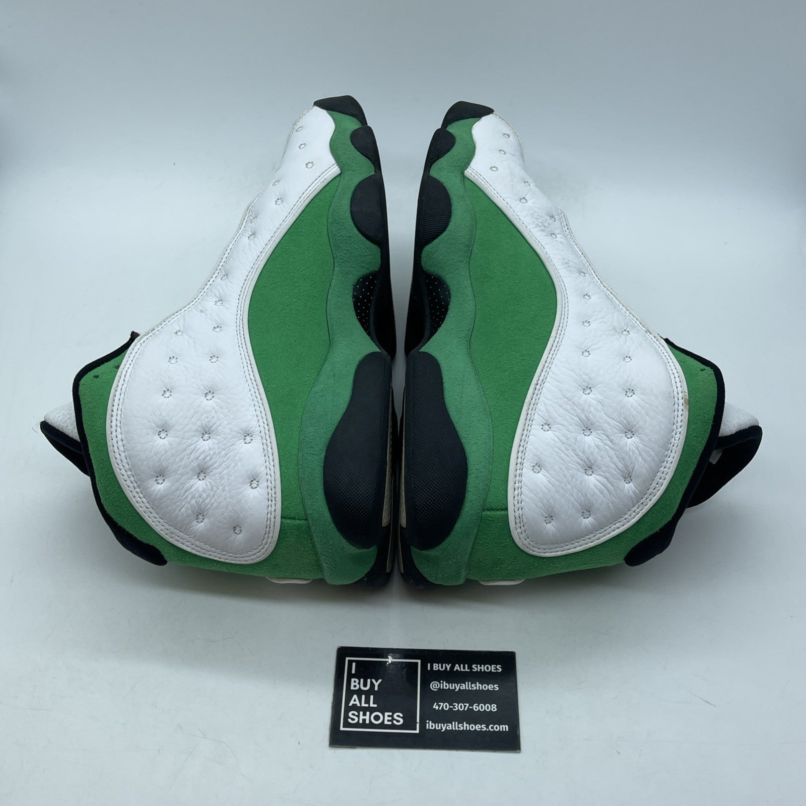 Size 11 - Jordan 13 Retro Lucky Green 2020 White Suede Leather (DB6537-113)