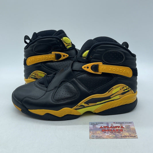 Size 9.5W - Air Jordan 8 Retro Taxi Yellow Black Leather (CI1236-007)