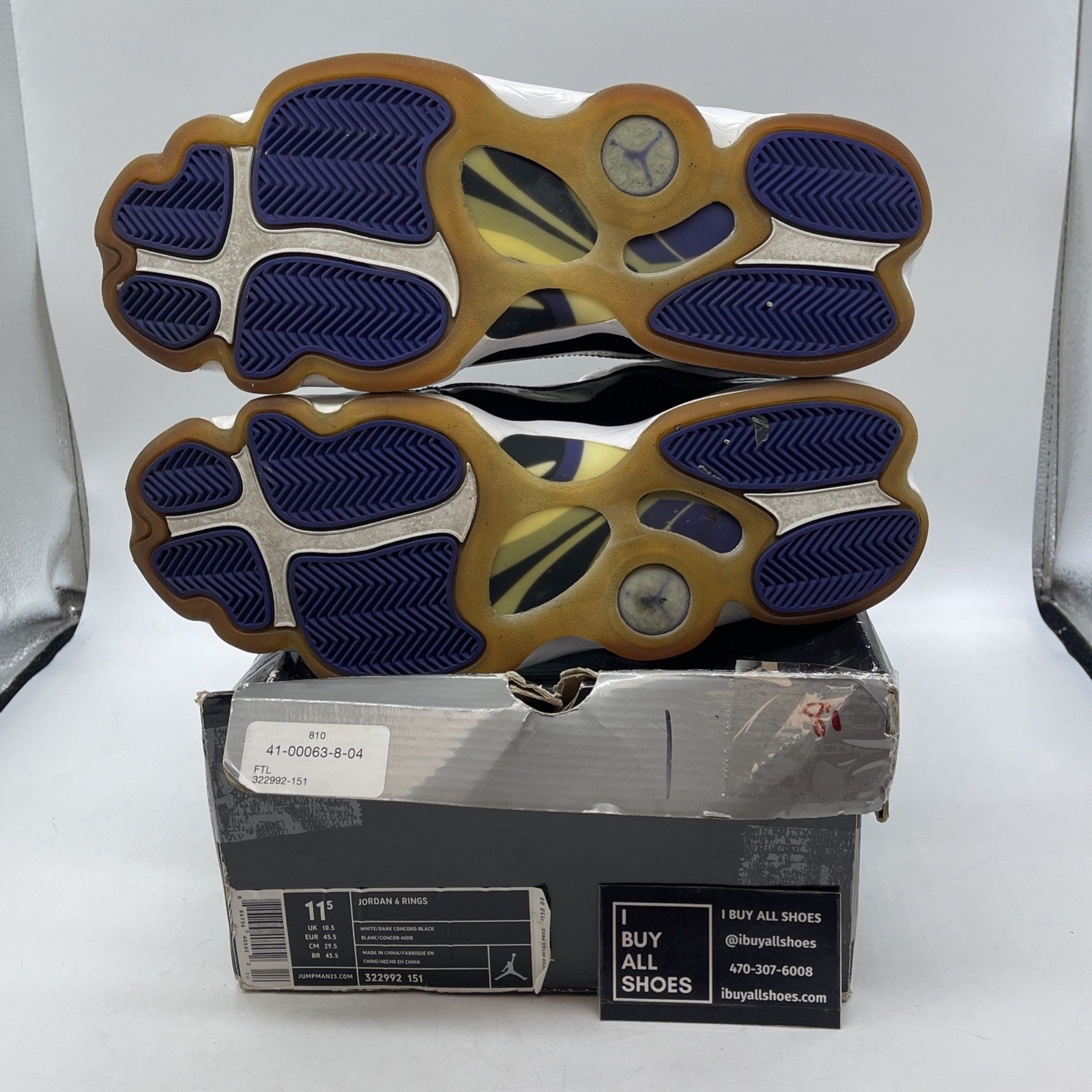 Size 11.5 - Air Jordan 6 Rings Concord (322992-151)