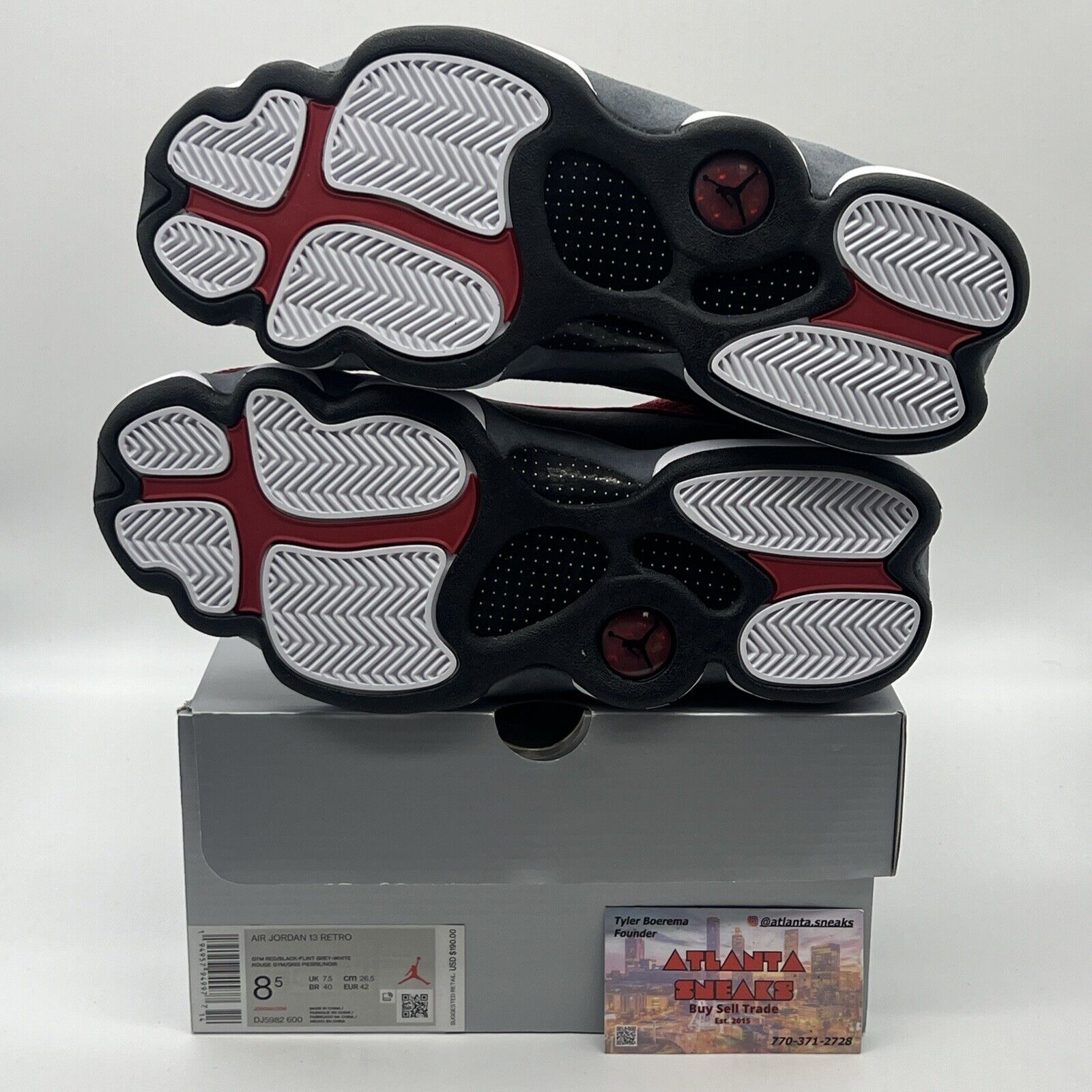 Size 8.5 - Jordan 13 Red/White - DJ5982600 Brand New Og All Red Grey White DS