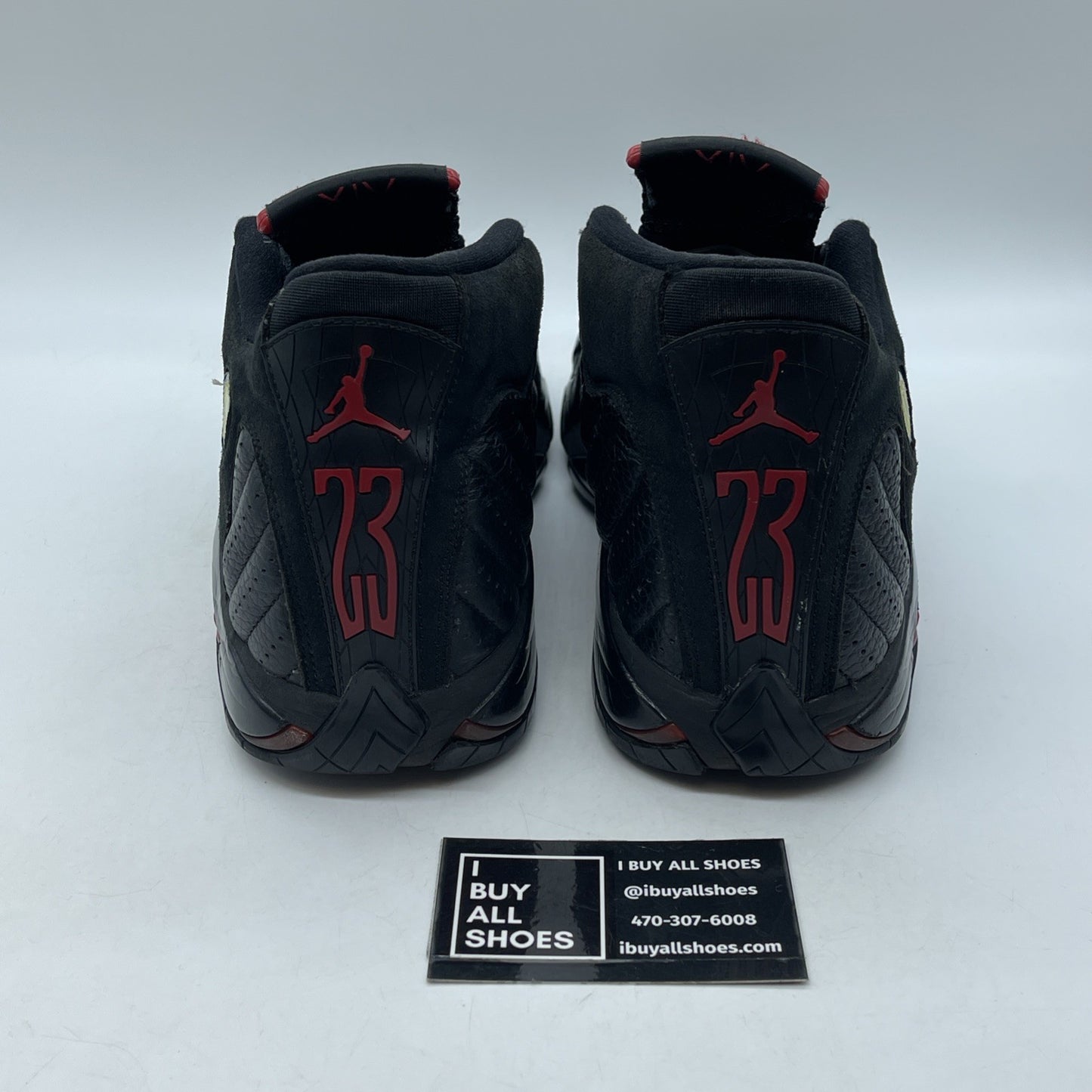 Size 10.5 - Air Jordan 14 Retro 2018 Last Shot Black Red Suede (487471-003)