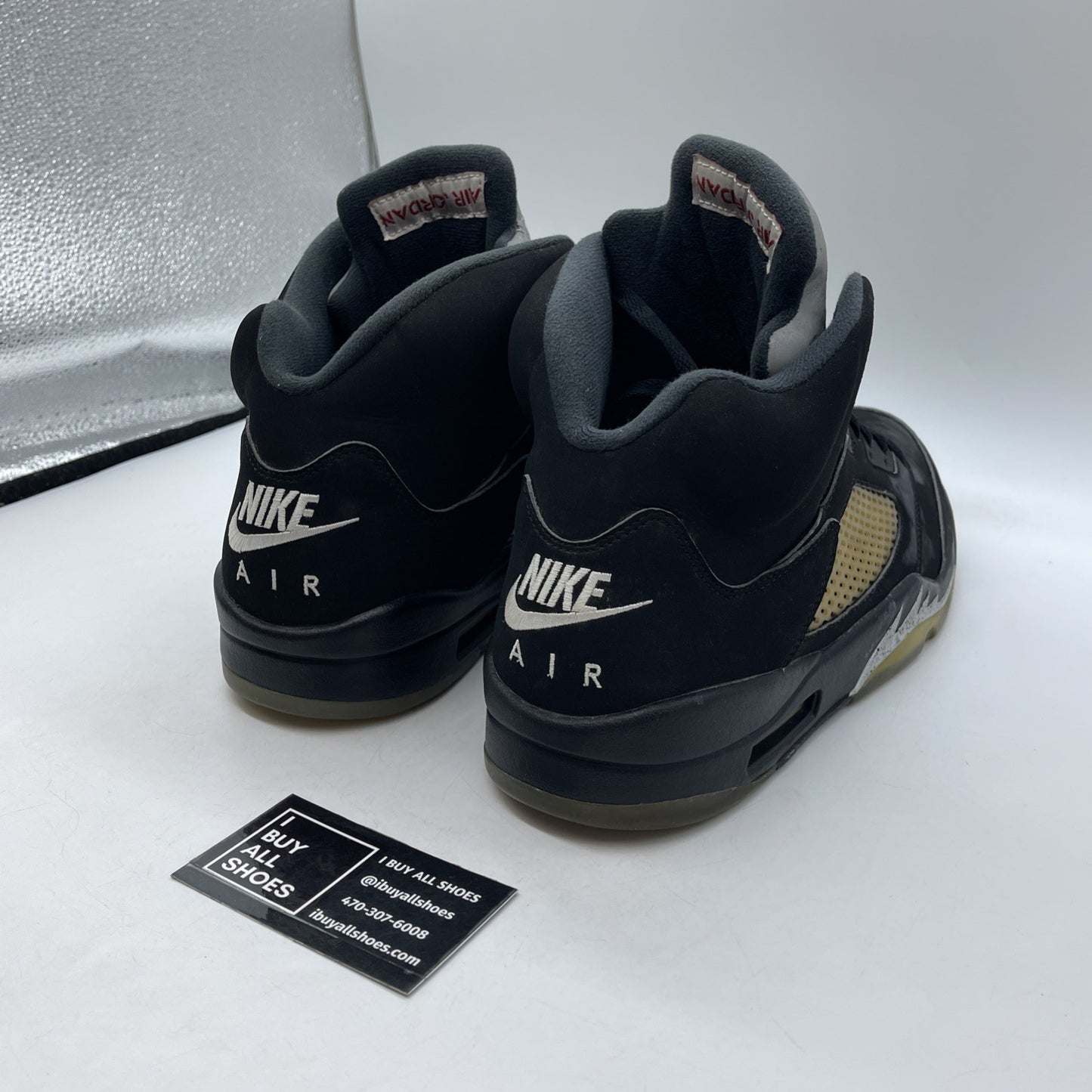 Size 12 - Jordan 5 OG Mid Metallic Silver Black (845035-003)