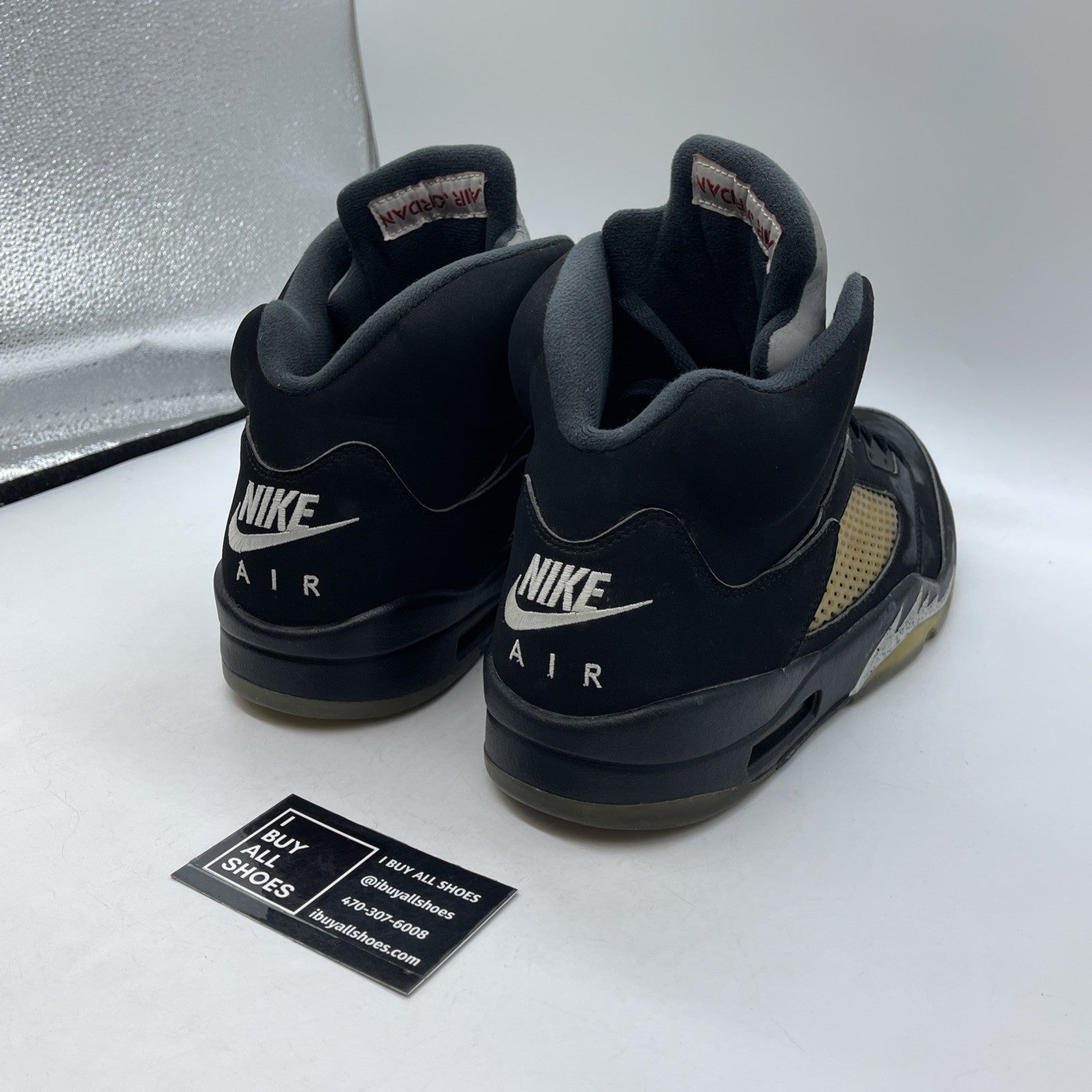 Size 12 - Jordan 5 OG Mid Metallic Silver Black (845035-003)