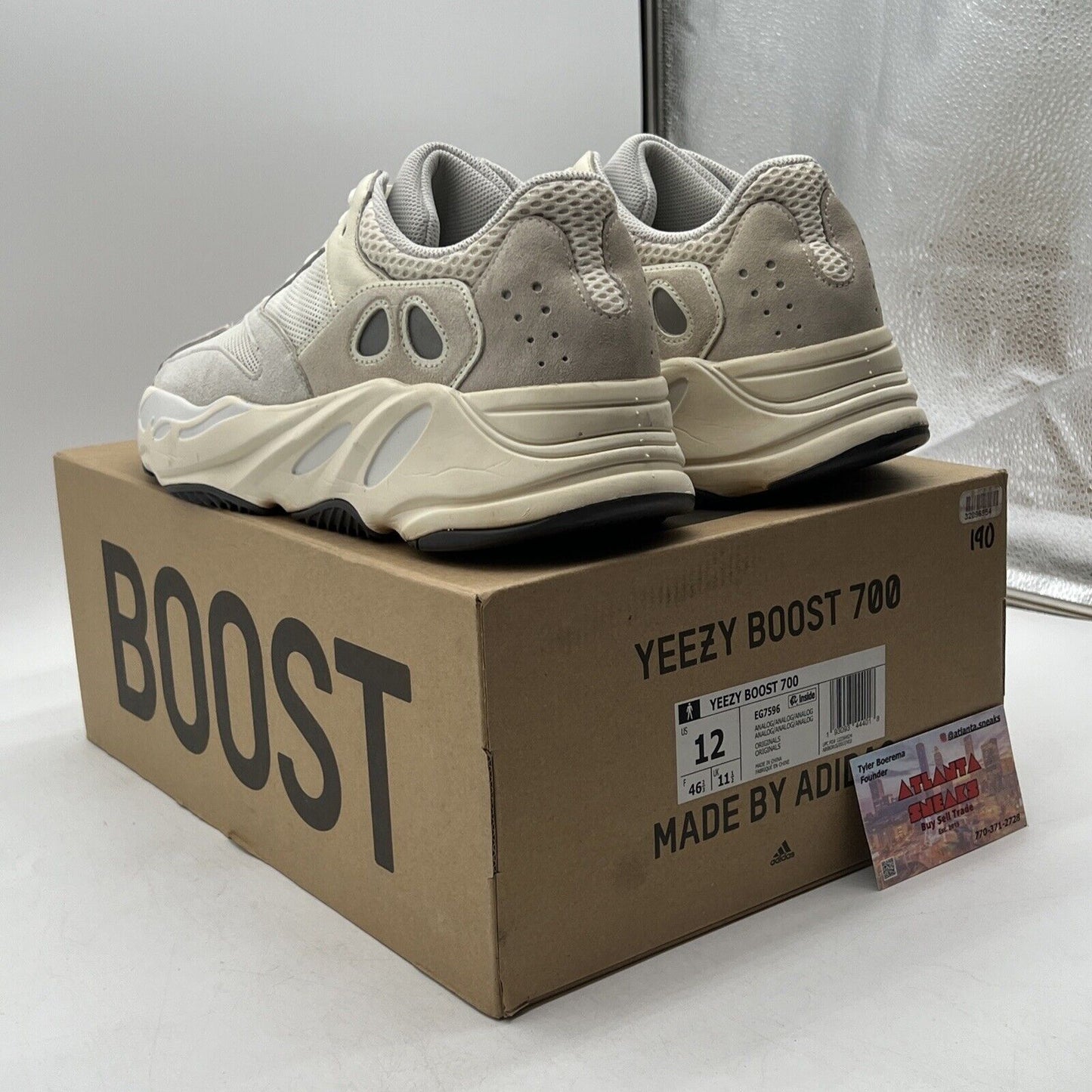 Size 12 - adidas Yeezy Boost 700 Low Analog Grey Leather (EG7596)