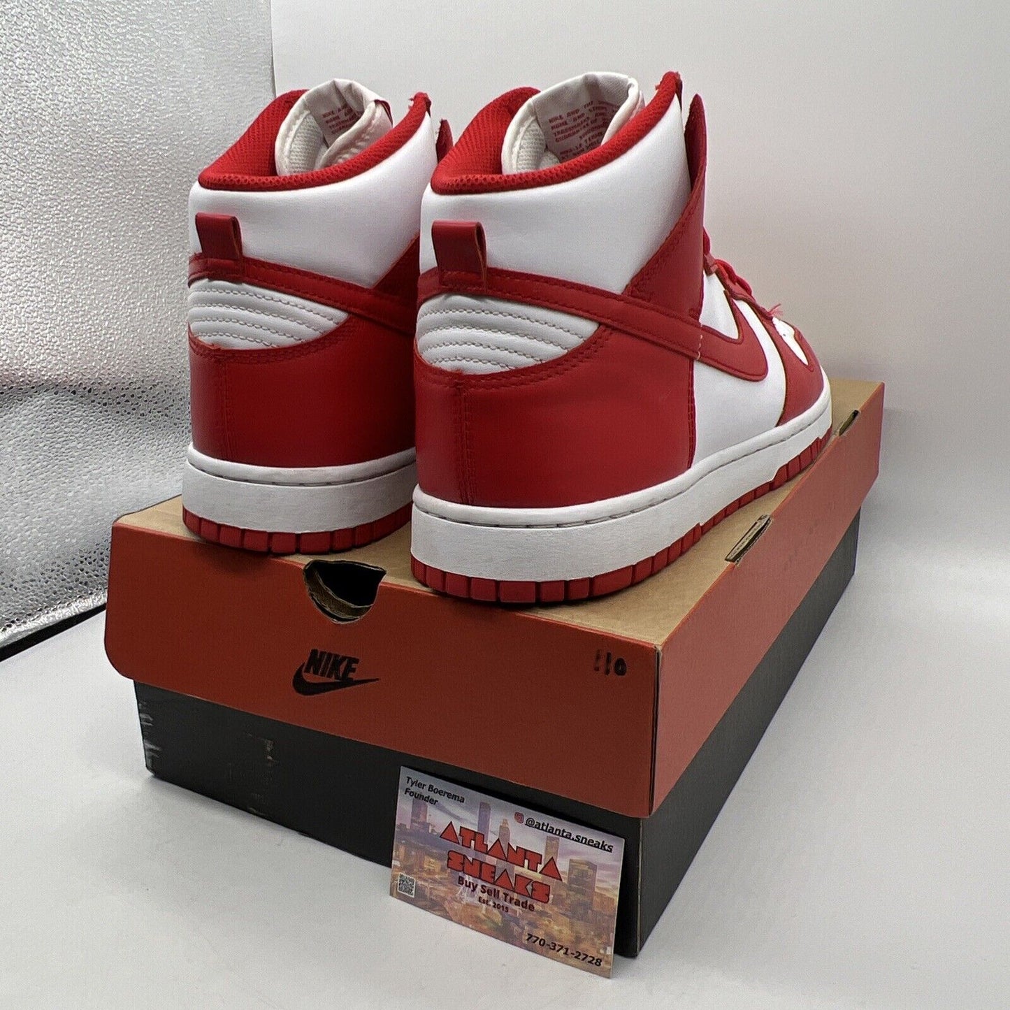 Size 12 - Nike Dunk High Championship Red White Leather (DD1399-106)