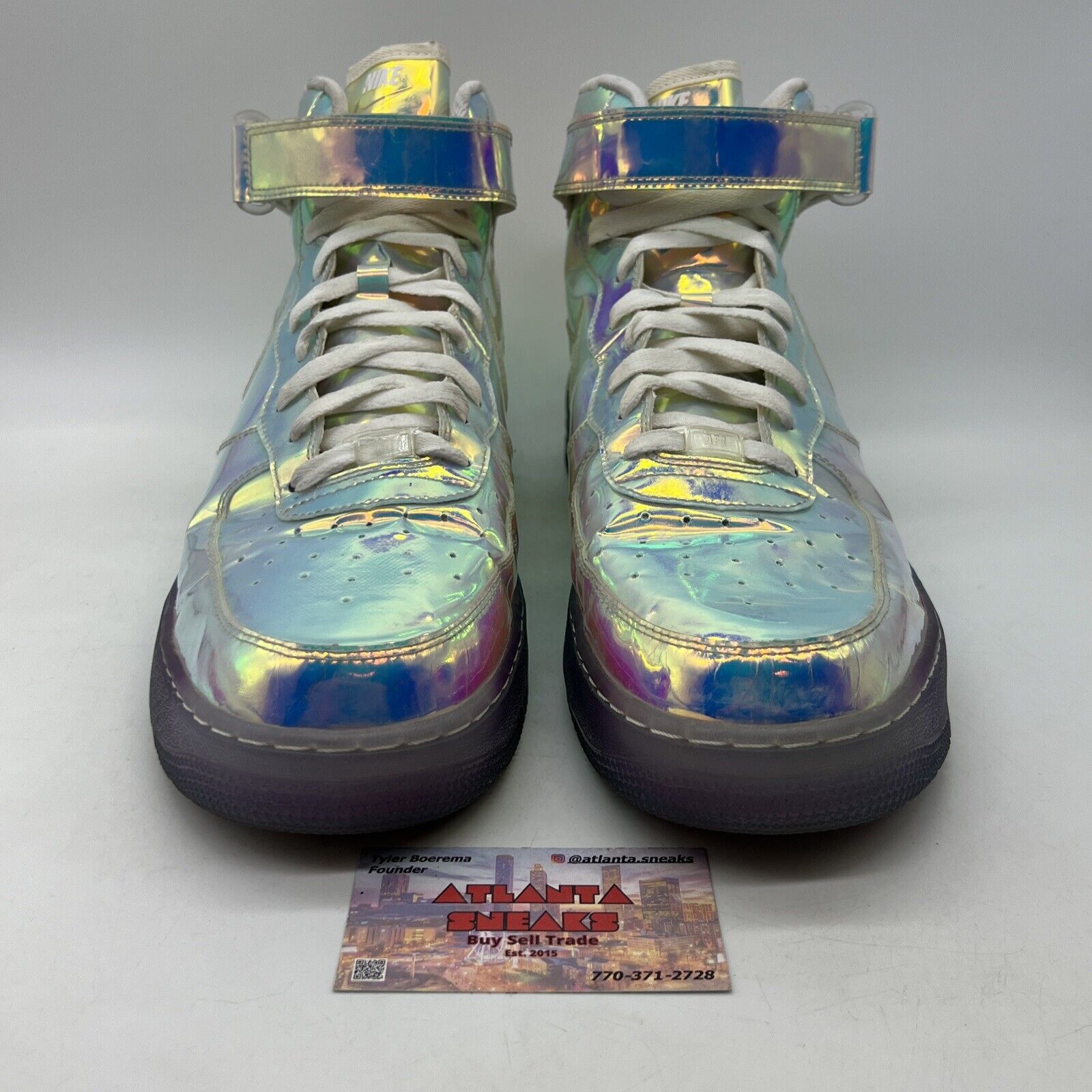 Size 14 - Nike Air Force 1 Mid Iridescent ID (779425-991)