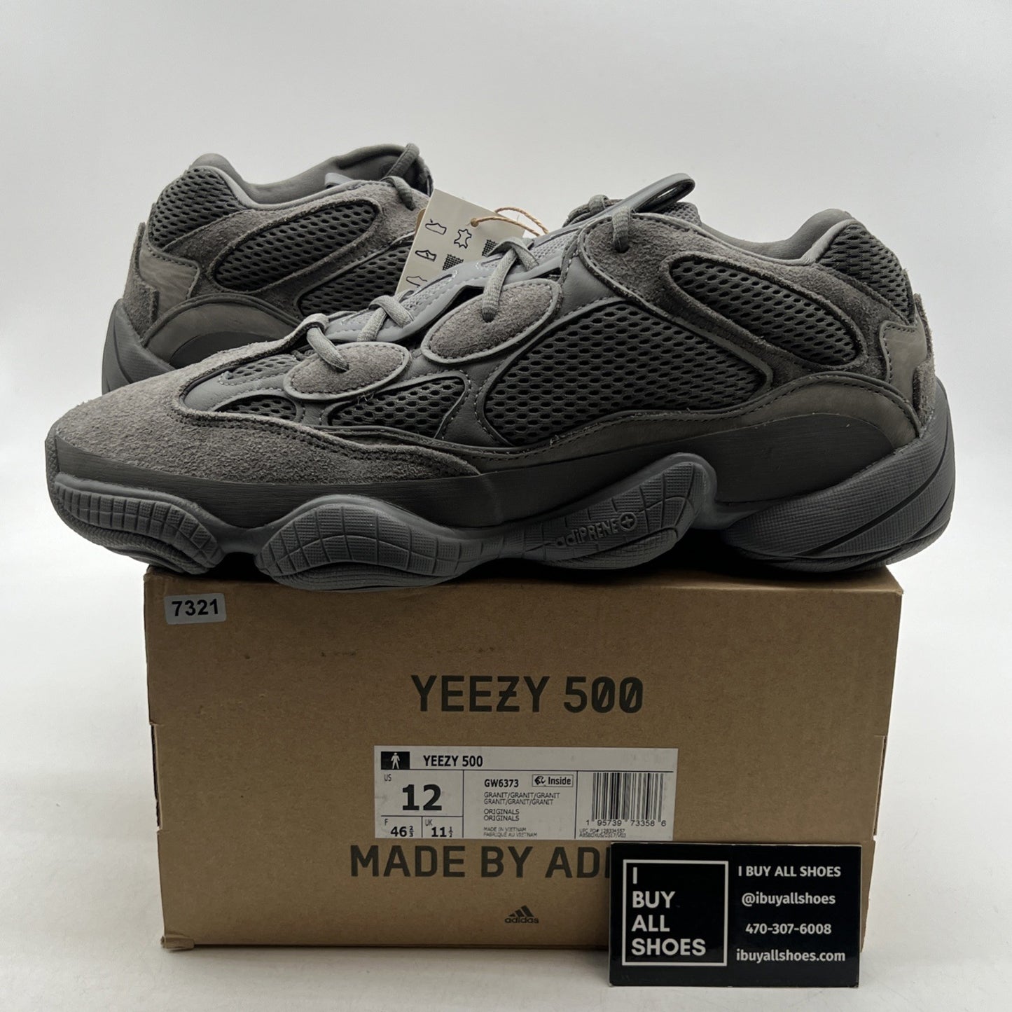 Size 12 - adidas Yeezy 500 Granite 2022 (GW6373)