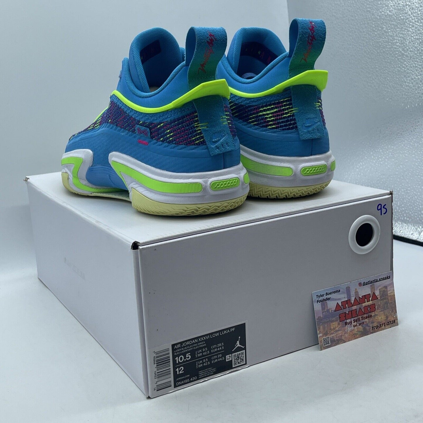Size 10.5 - Luka Doncic x Air Jordan 36 PF Low Laser Blue White (DN4195-430)