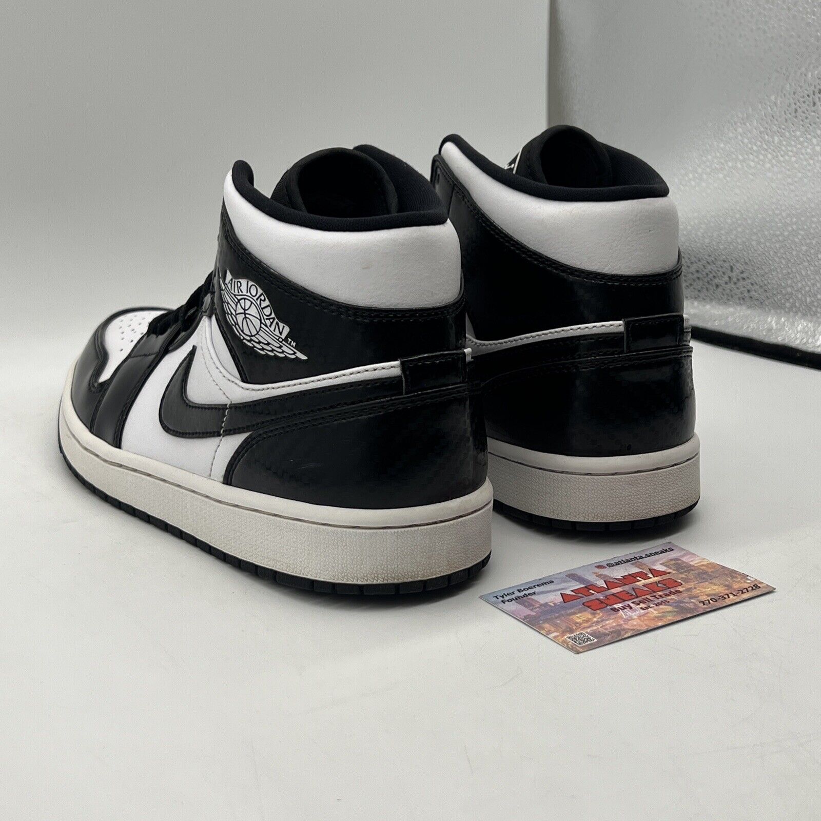 Size 9.5 - Air Jordan 1 SE Mid All Star 2021 Black White Leather (DD1649-001)