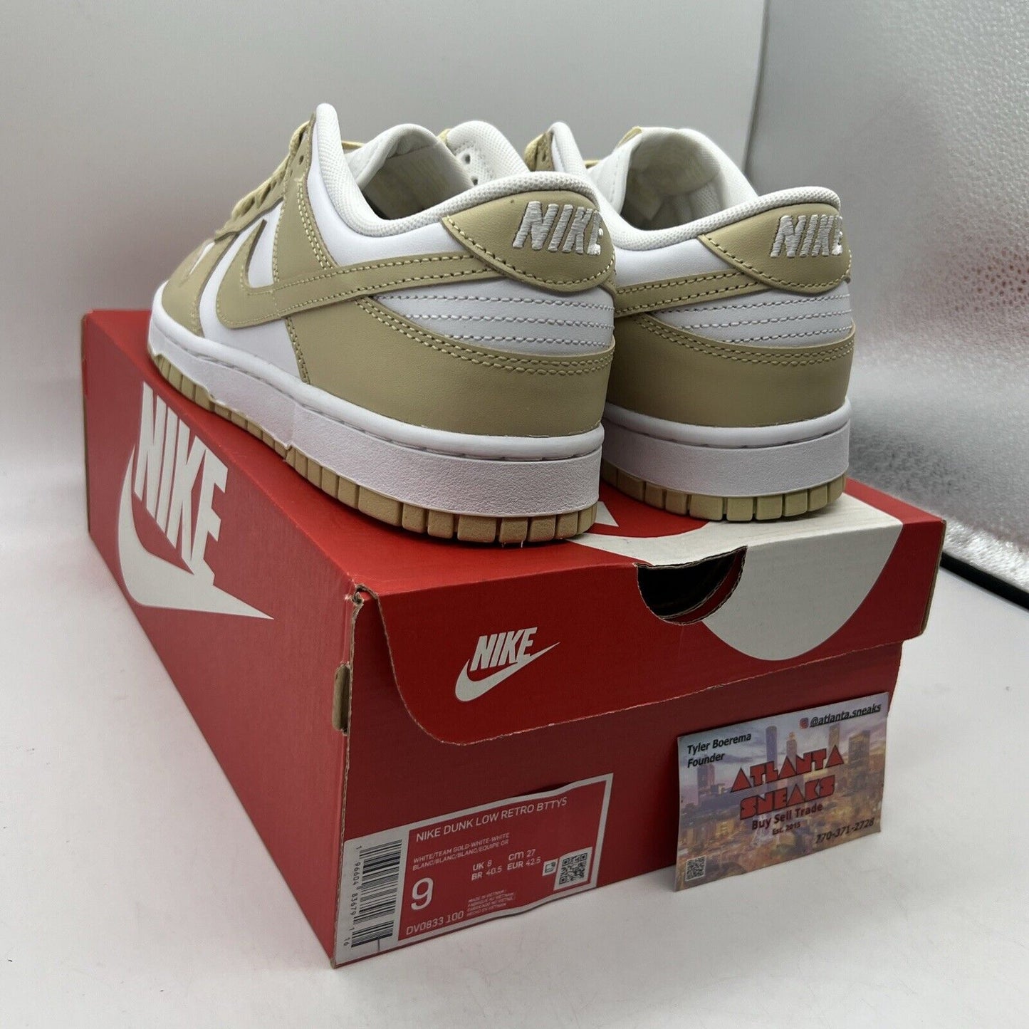 Size 9 - Nike Dunk Low Team Gold Brand New Og All