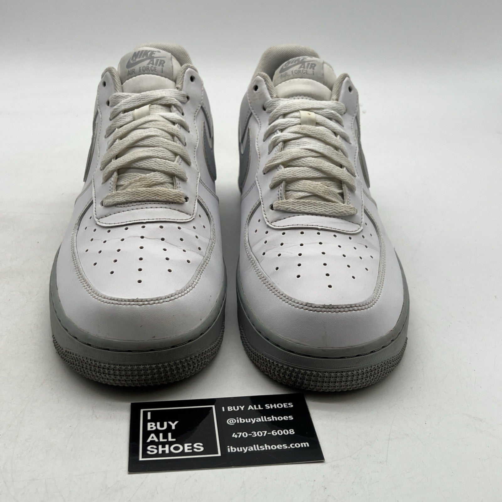 Size 10.5 - Nike Air Force 1 '07 White Grey Sole (CK7663-104)