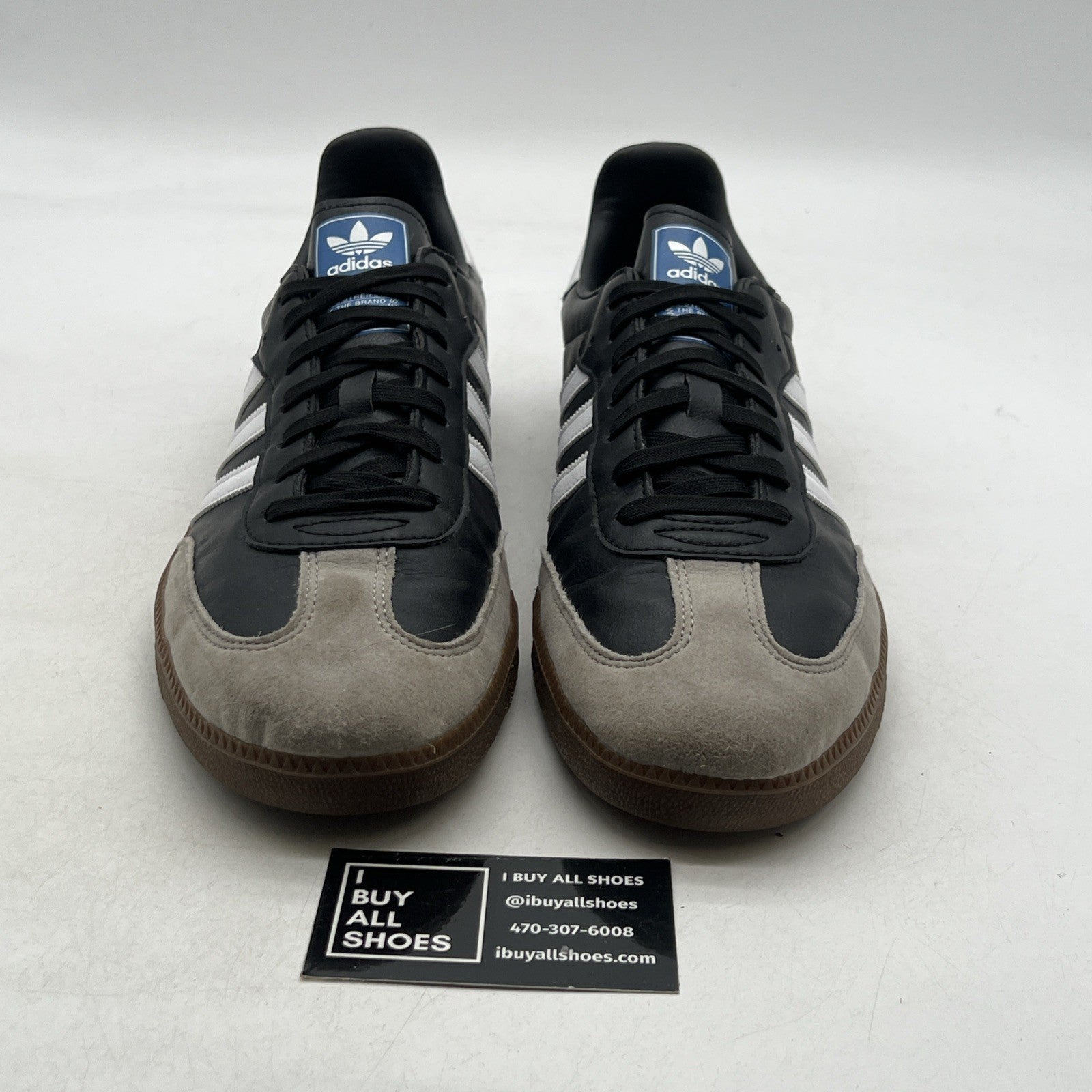 Size 14 - adidas Samba Vegan Low Black Gum (H01878)