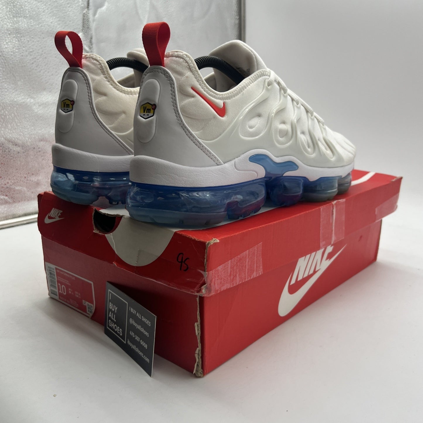 Size 10 - Nike Air VaporMax Plus White University Blue (DV2119-100)