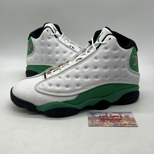 Size 8.5 - Jordan 13 Retro Lucky Green 2020 - White Green Leather (DB6537-113)