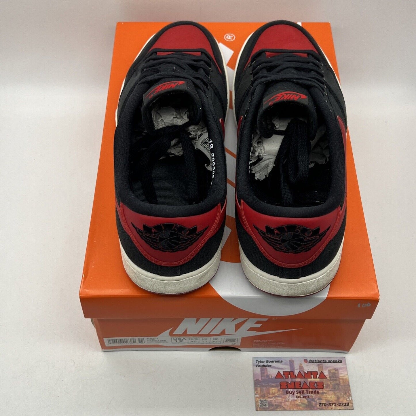Size 12 - Air Jordan 1 KO Bred - DX4981-006 Red Black White (DX4981-006)