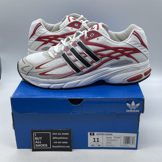 Size 11 - adidas Adistar Cushion 3 White Better Scarlet (IG1738)