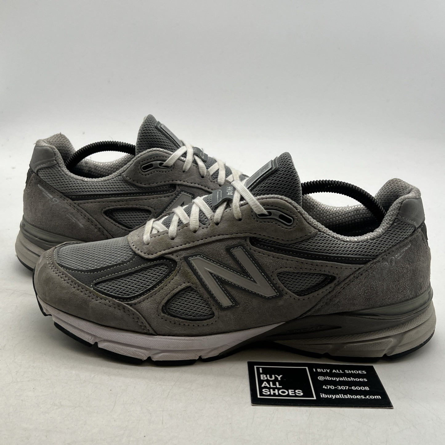 Size 10 - New Balance 990v4 Made in USA Grey Silver (U990GR4)