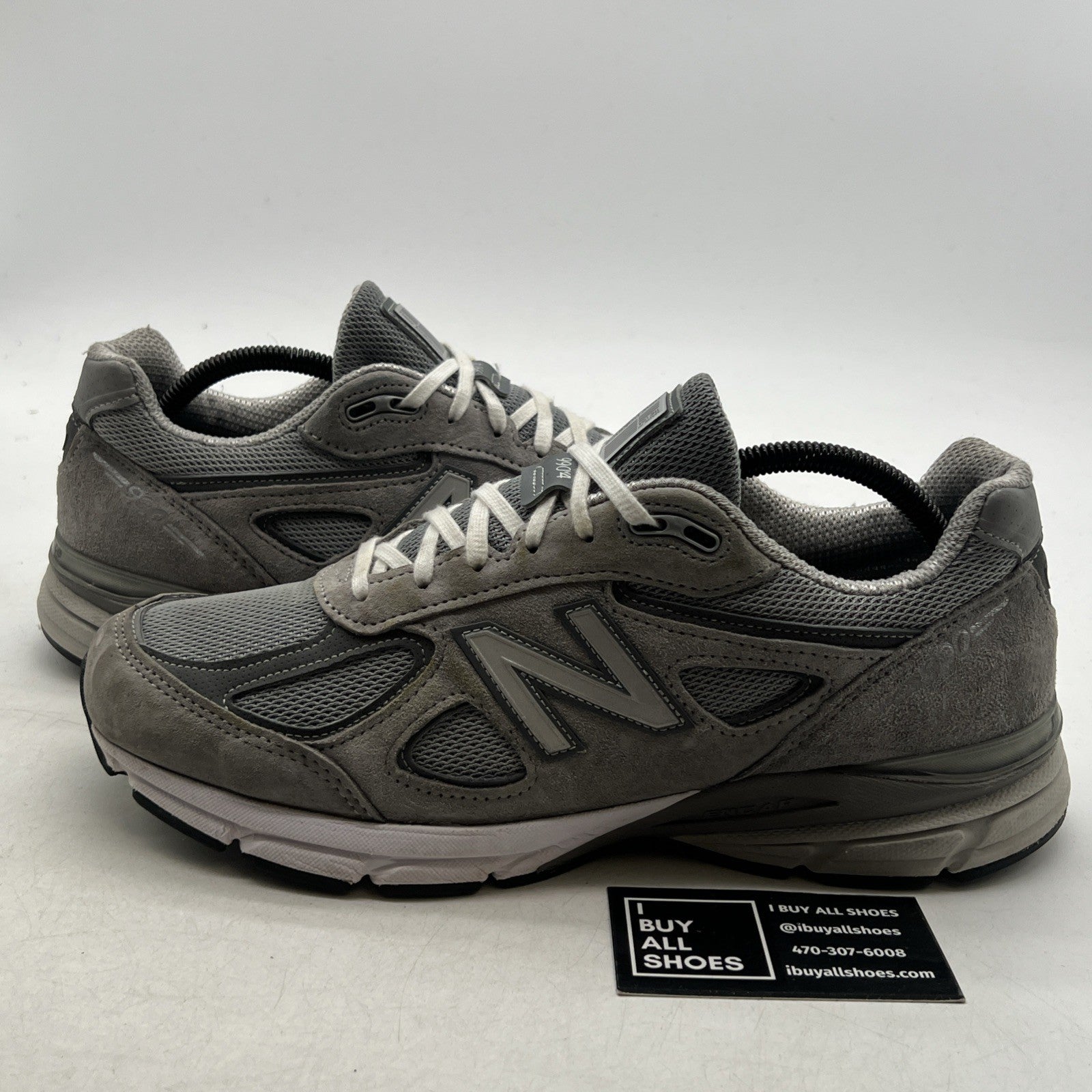 Size 10 - New Balance 990v4 Made in USA Grey Silver (U990GR4)