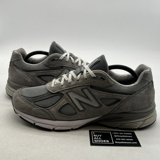 Size 10 - New Balance 990v4 Made in USA Grey Silver (U990GR4)
