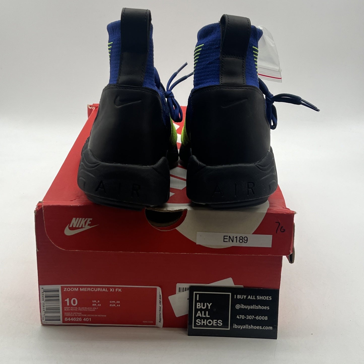 Size 10 - Nike Zoom Mercurial Flyknit Deep Royal Blue (844626-401)