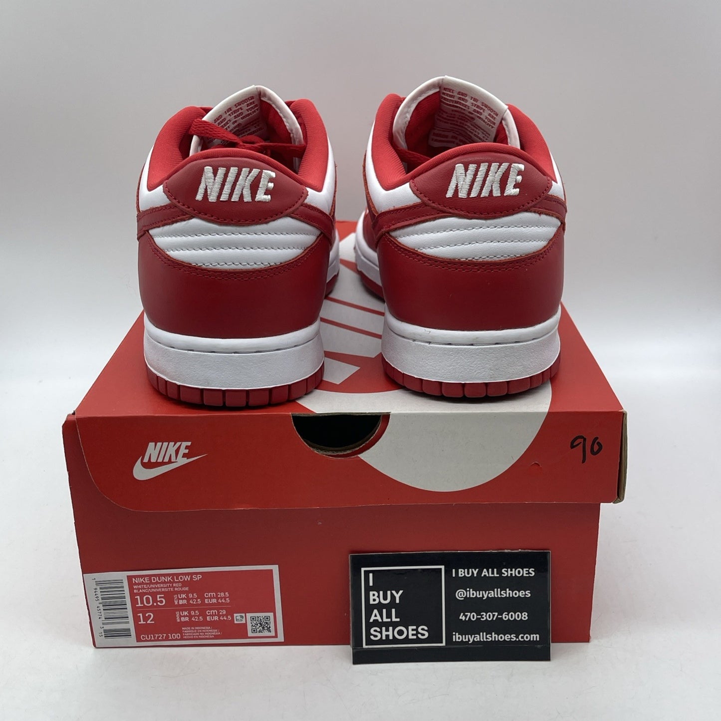 Size 10.5 - Nike Dunk Retro SP 2020 Low St. John's White Leather (CU1727-100)