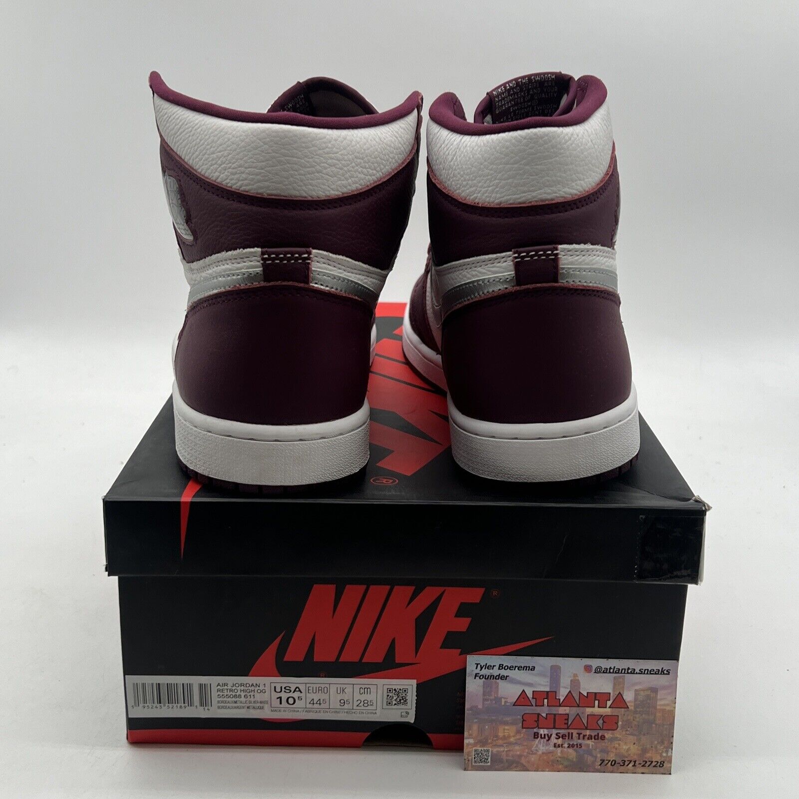 Size 10.5 - Air Jordan 1 Retro High OG Bordeaux (555088-611)