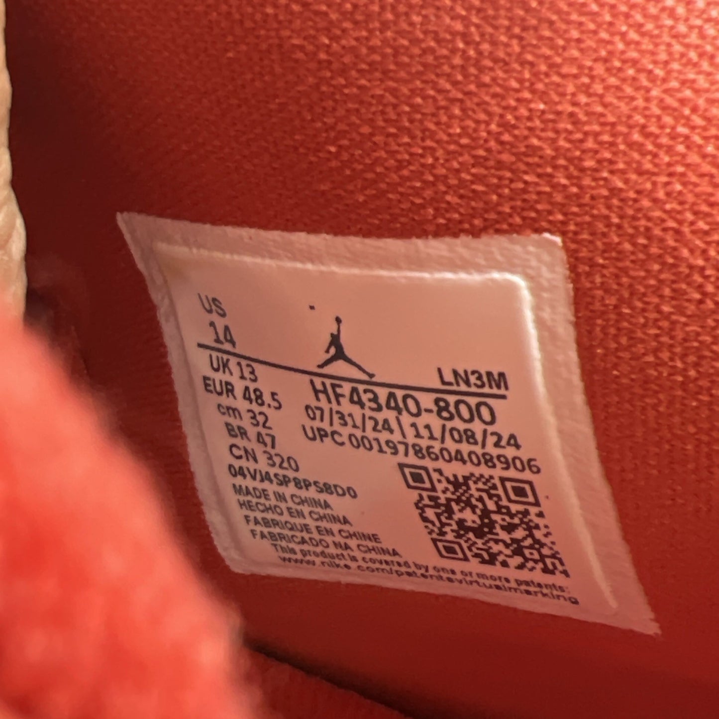 Size 14 -Nigel Sylvester x Air Jordan 4 Retro OG SP Brick By Brick (HF4340-800)